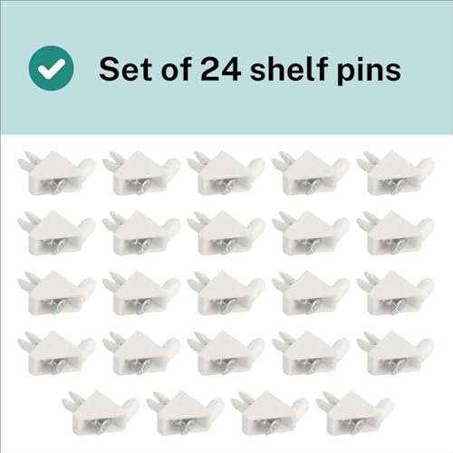Bodenträger 101558 passend als Ersatzteil für IKEA Regalbodenträger PAX, KOMPLEMENT Bodenhalter Weiß (24 Stück)