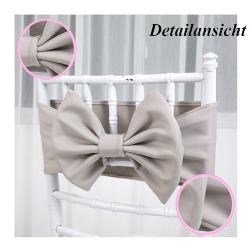Ceinture de chaise stretch sans froissement pour décoration fête rapide - 4