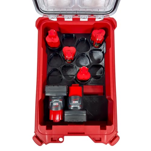 M12 Battery Organizer for M12 Batteriees and Milwaukee Packout Compact Organizer Model 48-22-8435 - Image 5