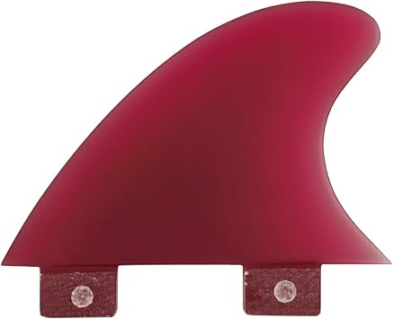 UP SURF Small and Medium Size Center Fins, Compatible with Trailer Fins in Any Three Fin Setup, Solid Glass Fiber Fins, Twin Fin Box
