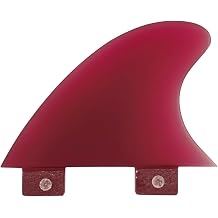 UP SURF Small and Medium Size Center Fins, Compatible with Trailer Fins in Any Three Fin Setup, Solid Glass Fiber Fins, Twin Fin Box