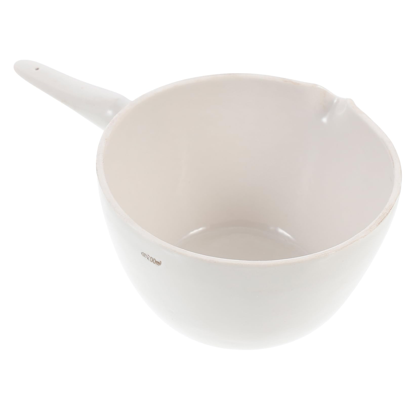 GALPADA Evaporating Bowl Handle Porcelain Evaporating Basin Round Science Container Lab Equipment