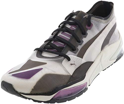 Puma Mens LQDCELL Optic Sheer Gray Violet-Puma Black Sneaker - 8