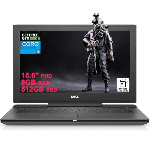 Dell G5 15 5587 Gaming Laptop 15.6 FHD IPS Intel 4-core i5-8300H 8GB RAM 512GB SSD GeForce GTX 1050 Ti Backlit Thunderbolt Waves MaxxAudio Pro Win10