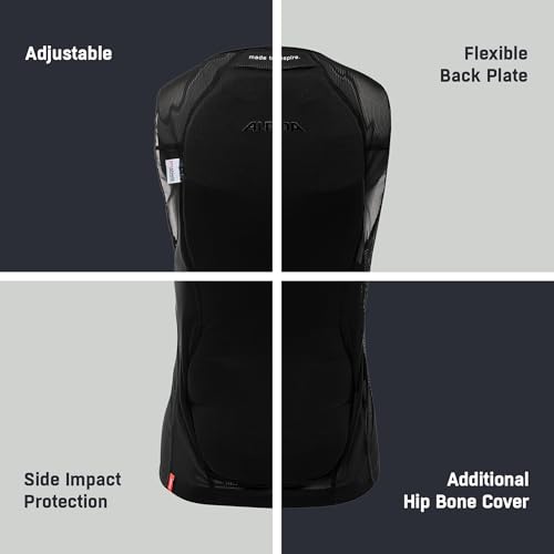 Alpina PROSHIELD Women Vest - Rückenprotektor für Damen - Atmungsaktiv & Individuell Einstellbar, Schwarz, L