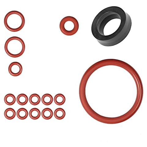 Dichtung Wartungssatz O-Ringe für Brühgruppe Supportventil Wassertank Druckschlauch kompatibel mit Philips Saeco Spidem Miele Gaggia Krups Solis Bosch Siemens Tchibo Rotel Set-3 Cover