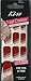 Kiss Nail Dress 28 Count Art Sticker Strips Adhesive Red Gold Lace