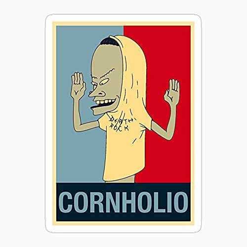 Cornholio 90S Childhood and Head Beavis Butthead Butt Sticker Decal Vinyl - Peel and Stick to Any Smooth Surface