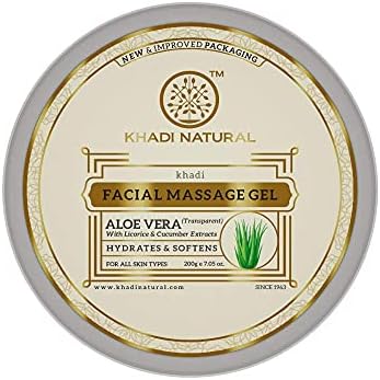 Khadi Natural Herbal Natural Ayurvedic Herbal Aloevera Transparent Gel With Liqorice and Cucumber Extracts Perfect for Oily Skin (200 g)