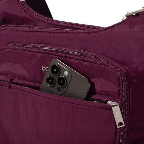 Image of Baggallini Securtex Anti-theft Crossover Crossbody Bag 11 inchw X 8.5 inchh, Rfid, Built-in Wallet, Locking Zippers