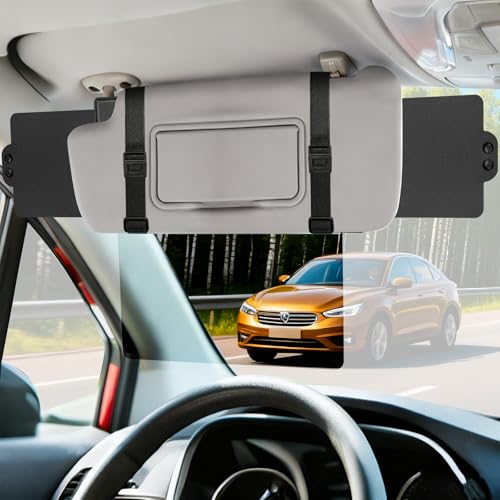 Sun Visor Extender for Car, Visor Extender Sun Blocker, Sun Visor Extension with Anti-Glare Lens Blocks UV & Sunlight, Adjustable Car Sun Visor for Safe Driving (1 Pack) by Autiora - Used condition - US$11.10