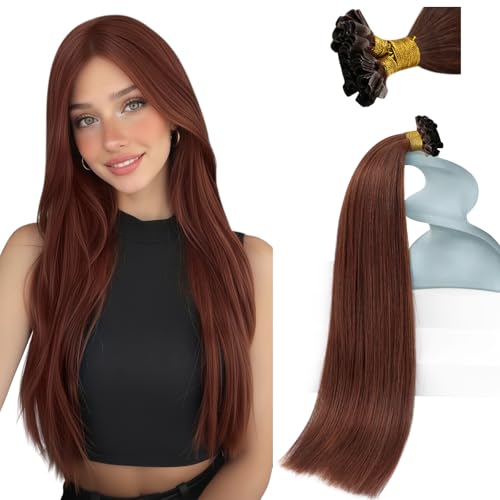 Sunny Hair U Tip Hair Extensions Human Hair Auburn Keratin