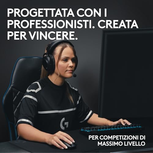 Logitech G PRO X TKL LIGHTSPEED tastiera gaming wireless, design ultraportatile senza tastierino numerico, LIGHTSYNC RGB, tasti PBT, switch tattili (GX Brown), US International QWERTY, PC - Bianco - Immagine 1
