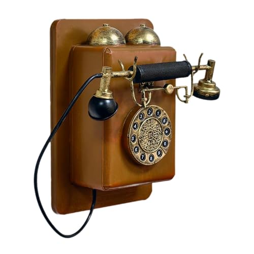 Teléfono clásico retro para decorar espacios vacíos en cafeterías y salones con estilo 2