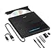 Produktbild NOLYTH Externes DVD Laufwerk Extern USB 3.0 Type-C Tragbar CD/DVD RW Brenner mit USB/SD/TF Port & Audio Out, Externe CD Laufwerk Player für Laptop PC Windows 11/10 Mac MacBook iMac