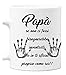 bubbleshirt Tazza Mug in Ceramica papà - papà Sei Non Ci Fossi bisognerebbe inventarti - Festa del papà - Idea Regalo