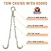 SPARKWHIZ G70 J Hook Tow Chain V Bridle with 15