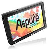 aspure 10 Inch Portable Digital ATSC TFT HD Screen Freeview LED TV for Car,Caravan,Camping,Outdoor or Kitchen.Built-in Battery Television/Monitor with Multimedia Player Support USB Card