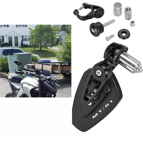 Rétroviseurs Moto Universels Yamaha MT 01 de Rechange en Paire pour Guidon Standard