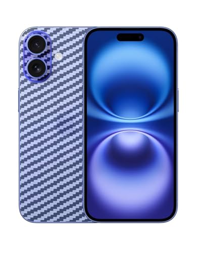 Image of Compatible with Apple iPhone 16 Back Skin Sticker /Vinyl wrap /Protective Film Mobile Skin Carbon Fiber Transparent by Candeal Mizhan (only Back)