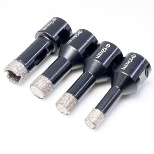 Broca corona 6mm con rosca M14 para vidrio y mármol miniatura 4