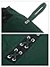 FEOYA Cold Shoulder Dress for Women Gothic Punk Cosplay Costumes Retro Renaissance Dresses Fall Net Yarn Fashion Clothing Green, XL