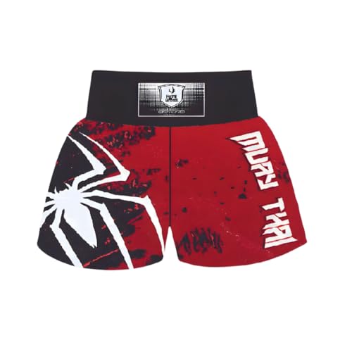 Calção Short Muay Thai Kickboxing Kids Infantil Fight Brasil (BR, Idade, 0 Meses, 2 Anos, Aranha)