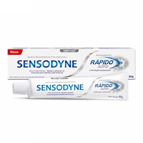Sensodyne Rápido Alívio Whitening Para Dentes Sensíveis em 60 Segundos, 90g