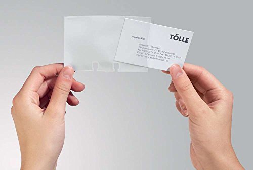Durable Visitenkartenhüllen Nachfüllsatz für Visifix / Telindex Artikel, 40 Stück, transparent, 241819