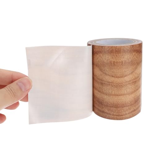Image of PATIKIL Wood Grain Repair Tape 2.2 inch x15ft,2 Pcs Self Adhesive Realistic Textured Repair Tape Patch for Floor Door Table Cabinets Desk,Chestnut Maple