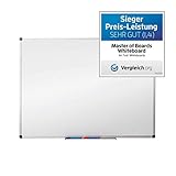 maul whiteboard 120 0 cm x 90 0 cm SPEZIALLACKIERTE OBERFLÄCHE: Die kratzresistente und magnetische Oberfläche überzeugt durch Langlebigkeit und Belastbarkeit – trocken und feucht abwischbar – keine lästigen Rückstände