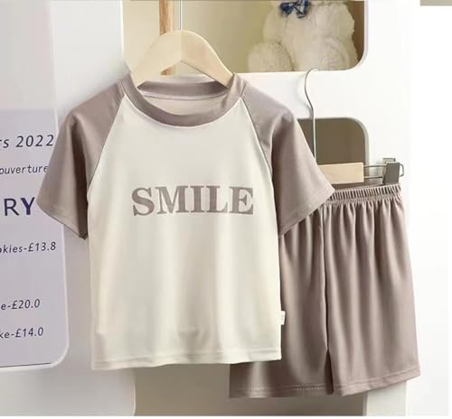 Image of Bold N Elegant Kids Colorblock Half Sleeve Polyester T-shirt Shorts Summer Clothing Set for Infant Toddler Baby Boy Girl