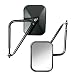 AURELIO TECH DOM-0000-02 Door Side Square Doorless Rear View Quick Release Mirrors for 1997-2019 Jeep Wrangler JK JL, Textured Black, 2 Pack