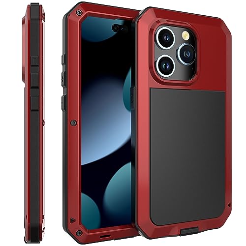 Coque iPhone 15 Pro robuste rouge pour éviter les écrans brisés