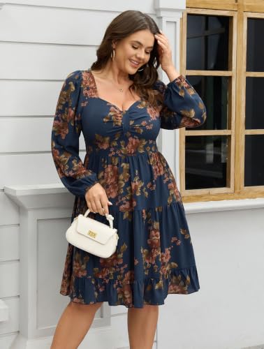 Image of SCOMCHIC Women's Plus Size Cocktail Mini Short Dress