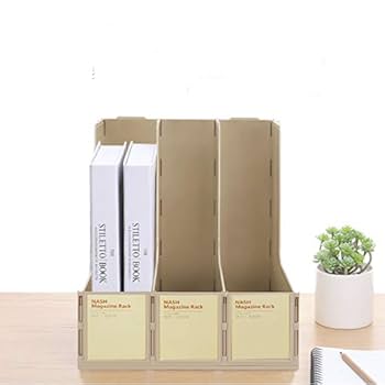 Amazon | ファイルスタンド a4 ファイルボックス 仕切り分け 3連