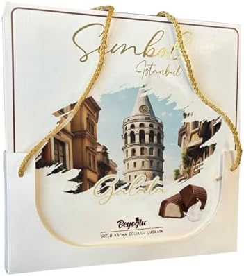 Beyoğlu Sembol Galata Hediyelik Çikolata Sütlü Krema Dolgulu 300 gr x 2 Adet - Görsel 4