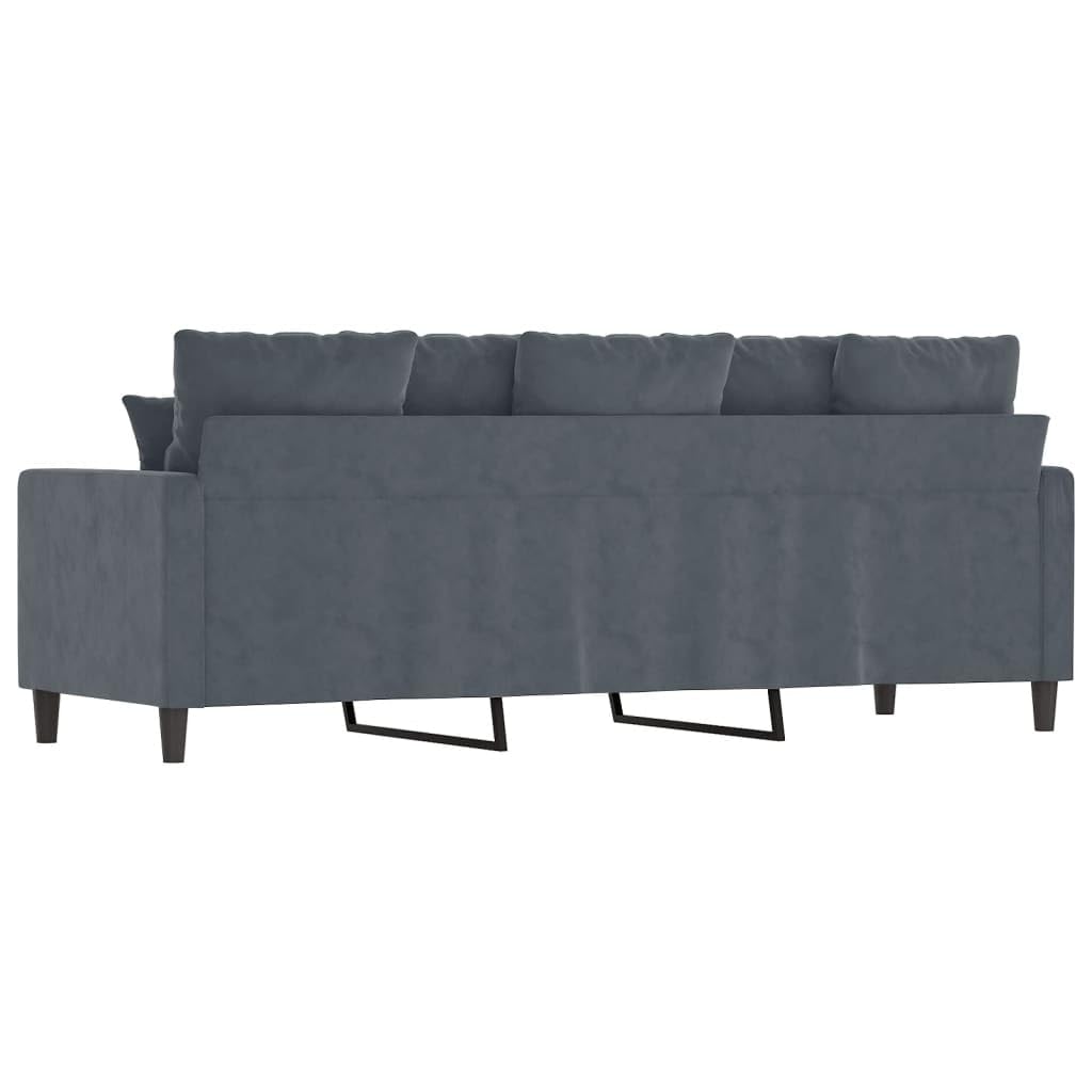 Willood 3-Sitzer-Sofa Dunkelgrau 180 cm Samt