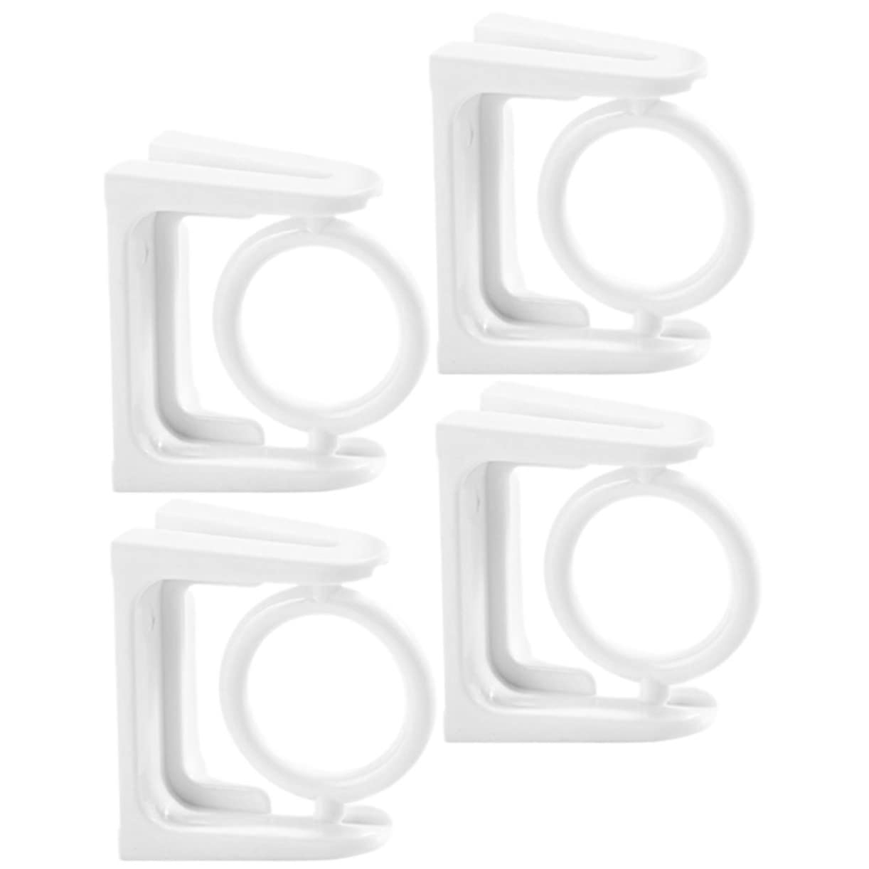 DECHOUS 3 Set di Ganci per Aste per Tende Facili da Installare Ganci per Aste per Tende Senza Chiodi per La Casa 4 Pezzi * 3