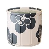 Draagbare Opvouwbare Bad voor Volwassenen Vrijstaand Ijsbad voor Douche Aparte Familie Badkamer Soaking Tub Indoor & Outdoor Hot & Ice Bath 80cm Zwart