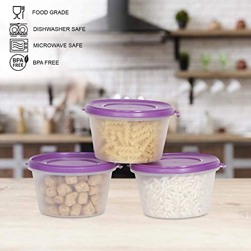 Image of Cutting EDGE Nesterware 750ml Stackable Food Container (Set of 3, Purple)