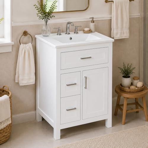 Think 30 24 Inch White Vanity
