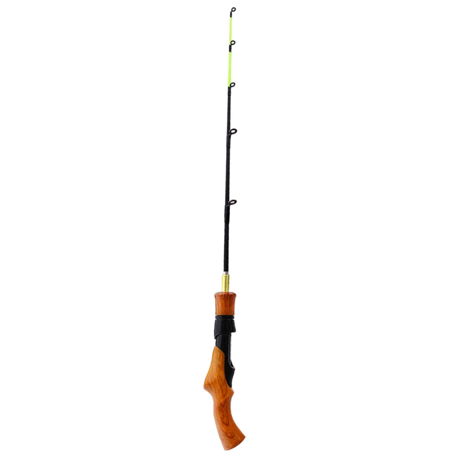 NC Fishing Rod Wooden Handle River Shrimp Carp Winter Fishing Tackle Fishing Rod Gun Handle/Straight Handle Lure Rod