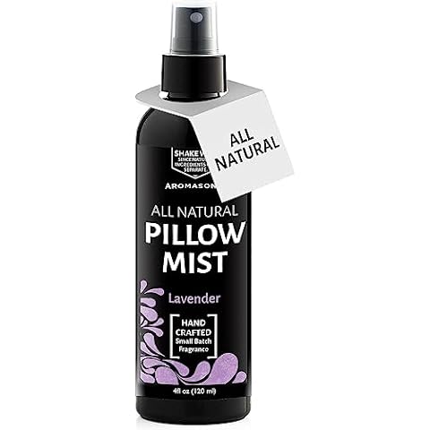 Aromasong Lavender Pillow Spray - All Natural Calming Linen & Bedtime Mist for Deep Sleep - Aromatherapy Botanical Essential Oils for Sleeping - for Relaxing Stress Fragrance Scent Cover