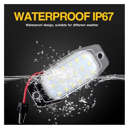 Luces de LED para placa de matrícula de Lexus LX450 1996-1998, 2 unidades impermeables. 4