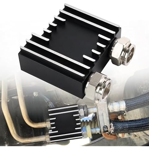 RiAiCiING 68RFE Transmission Cooler Thermostatic Bypass Upgrade Fits for 2013 2014 2015 2016 2017 2018 Ram 2500 3500 6.7L Cummins Diesel Engine Cover