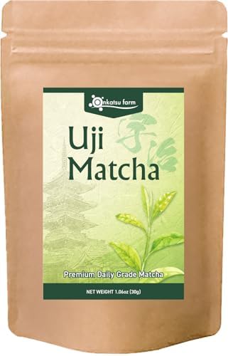 Onkatsu Farm Uji Matcha Series - Premium and Ceremonial Grade -Japanese Tea Made In Japan - English Label (Uji Premium Grade)