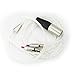 NewFantasia HiFi Cable 4-pin XLR Balanced Male for Audeze LCD-2, LCD-3, LCD-4, LCD-X, LCD-XC, MM-500 Headphone Silver Plated Replacement Audio Upgrade Cable