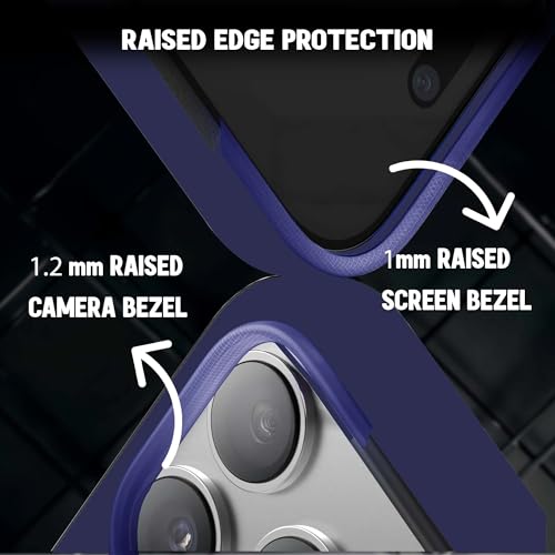 Image of Kratos Active Grip Silicone Case Cover Compatible with iPhone 17 Pro - Enhanced Protection, Wireless Magnetic Charging Case with Raised Edge Camera & Screen Protection, Shock-Resistant Design Blue