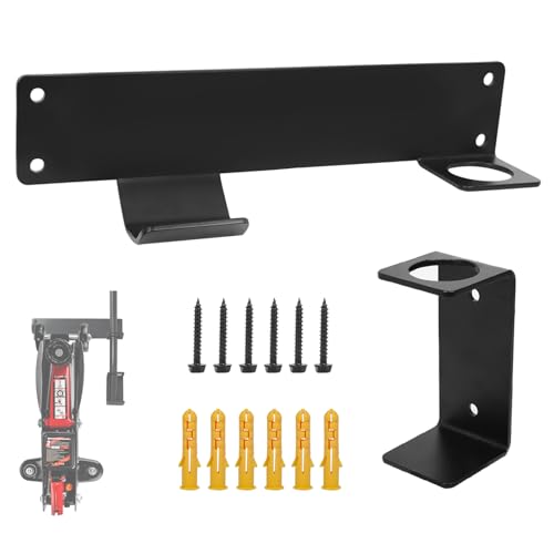 Kamrexi Wall Mount Floor Jack Stand Rack Organizer, Car Hydraulic Trolley Jack Stands Holder, Jack Stands Tower Racing Trailer Accessories Tool Used for Hanging Jacks and Extension Rods